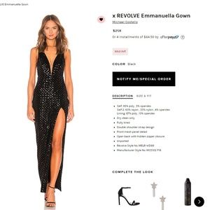 Michael Costello x REVOLVE Emmanuella Gown